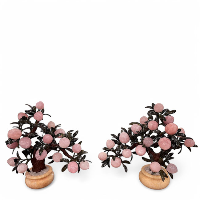 Cây Đào Thạch Anh Hồng 18 Quả Cao 50cm