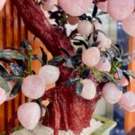 Cây Đào Thạch Anh Hồng 88 Quả Cao 128cm