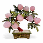 Cây Đào Thạch Anh Hồng 9 Quả Cao 40cm