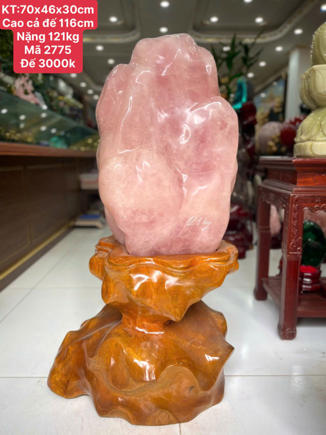 Đá Cảnh Thạch Anh Hồng 121kg