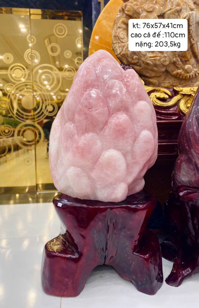 Đá Cảnh Thạch Anh Hồng 203,5kg