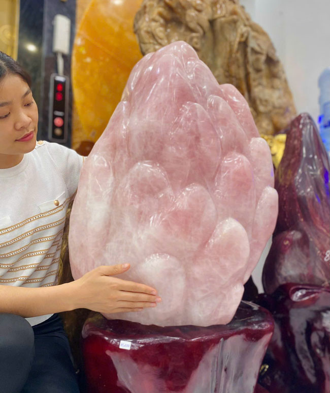 Đá Cảnh Thạch Anh Hồng 203,5kg