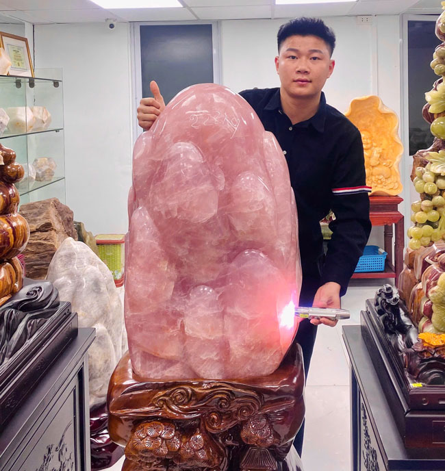 Đá Cảnh Thạch Anh Hồng 222kg