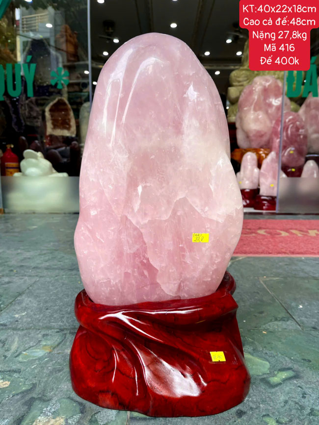 Đá Cảnh Thạch Anh Hồng 27,8kg