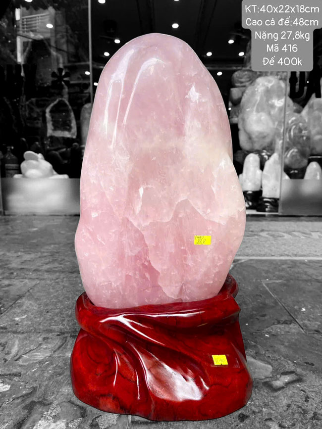 Đá Cảnh Thạch Anh Hồng 27,8kg