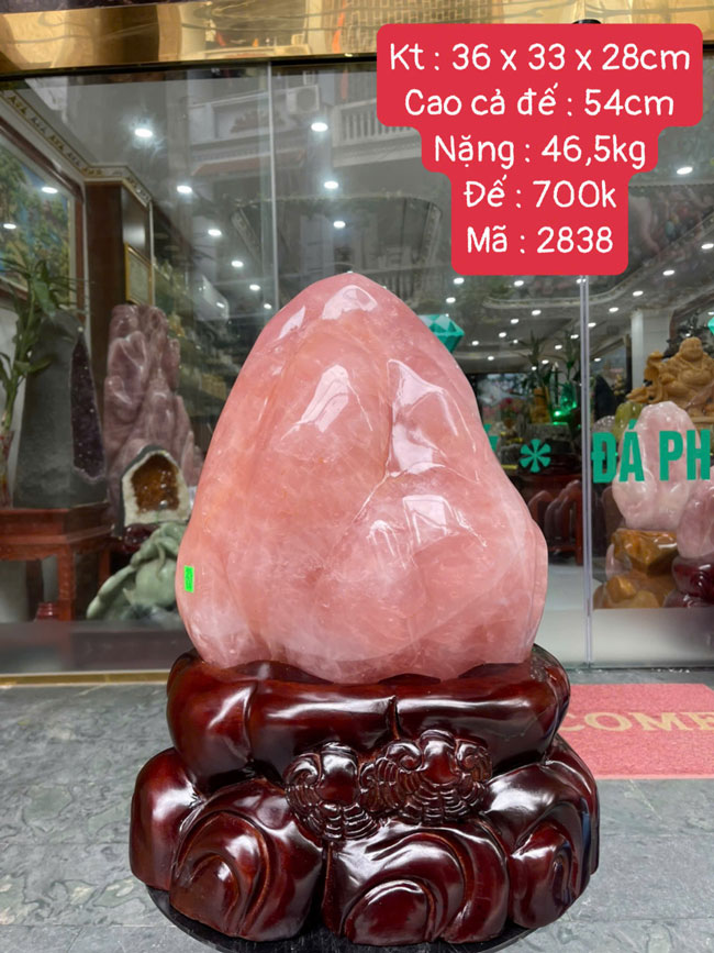 Đá Cảnh Thạch Anh Hồng 46,5kg