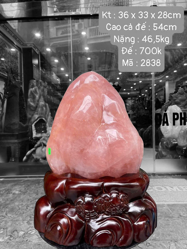 Đá Cảnh Thạch Anh Hồng 46,5kg