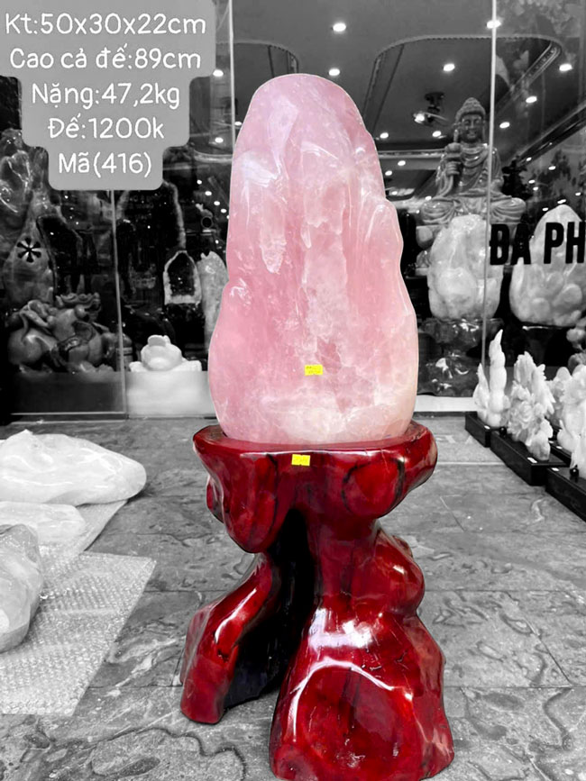 Đá Cảnh Thạch Anh Hồng 47,2kg