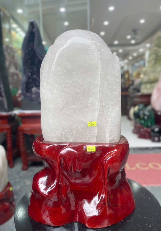 Đá Cảnh Thạch Anh Trắng Dừa 19,38kg