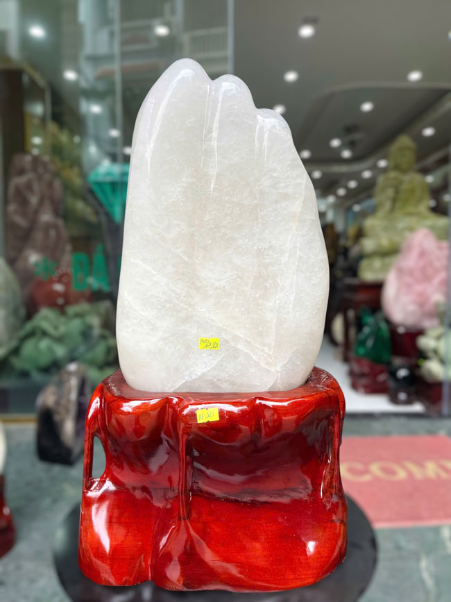 Đá Cảnh Thạch Anh Trắng Dừa 17,8kg