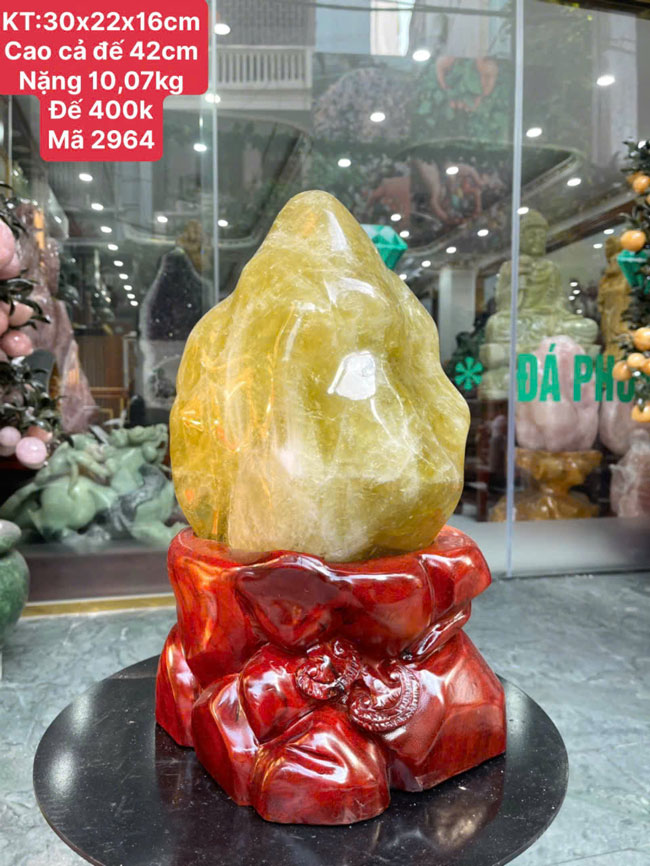 Đá Cảnh Thạch Anh Vàng 10,07kg