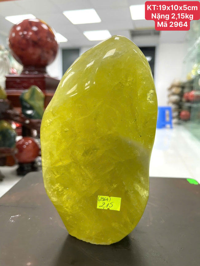 Đá Cảnh Thạch Anh Vàng 2,15kg