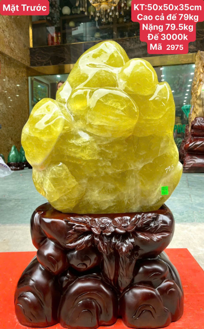 Đá Cảnh Thạch Anh Vàng 79,5kg
