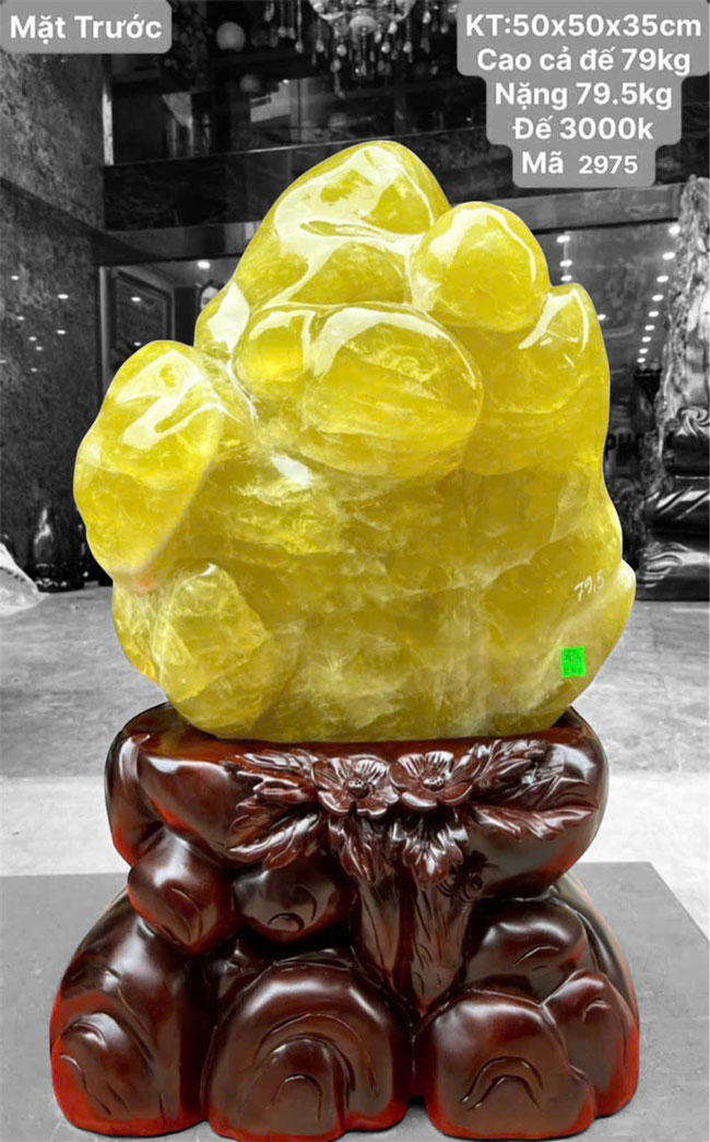 Đá Cảnh Thạch Anh Vàng 79,5kg