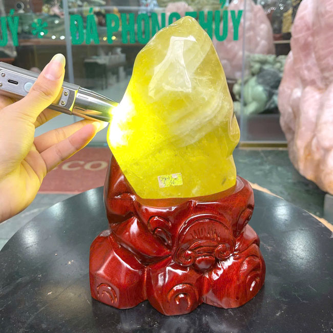 Đá Cảnh Thạch Anh Vàng 3,36kg