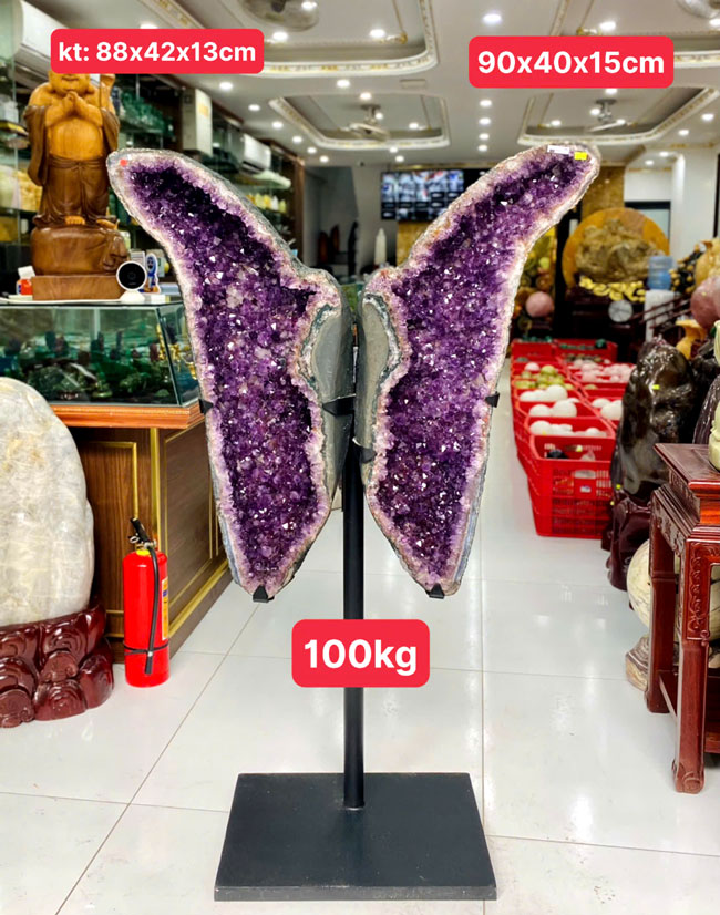 Hốc Tinh Thể Thạch Anh Tím 100kg