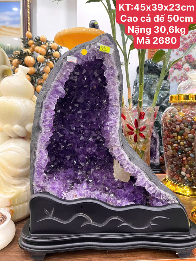 Hốc Tinh Thể Thạch Anh Tím 30,6kg