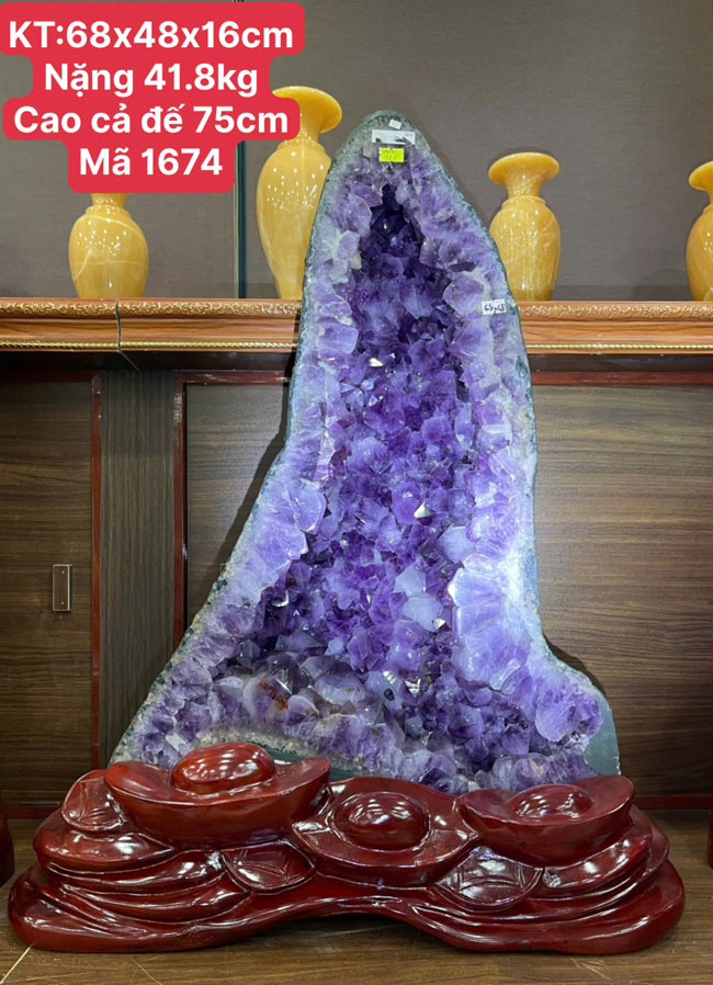 Hốc Tinh Thể Thạch Anh Tím 41,8kg
