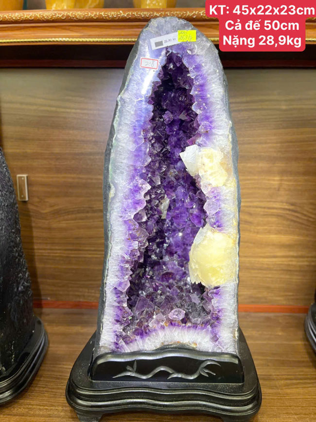 Hốc Tinh Thể Thạch Anh Tím 28,9kg