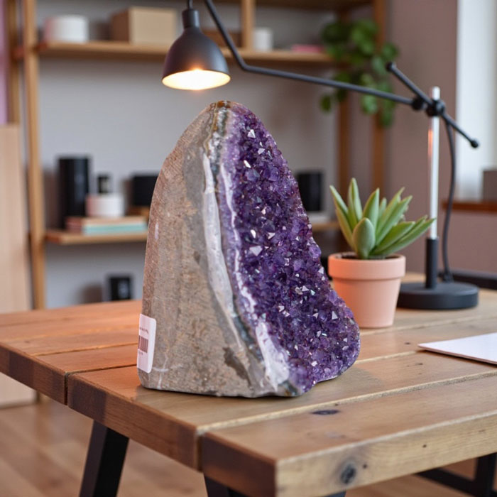 Mảnh Tinh Thể Thạch Anh Tím 0,99kg