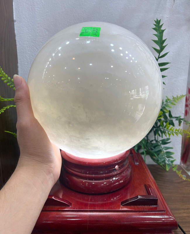 Quả Cầu Thạch Anh Trắng Dừa 11,22kg