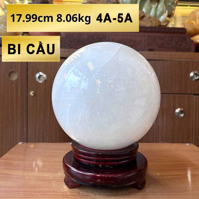 Quả Cầu Thạch Anh Trắng 8,06kg