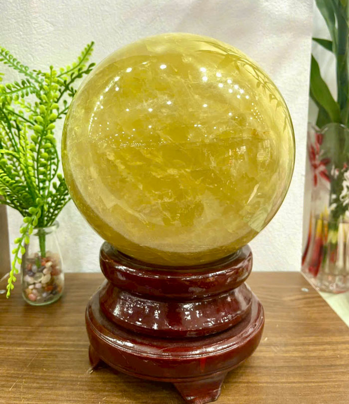 Quả Cầu Thạch Anh Vàng 11,27kg