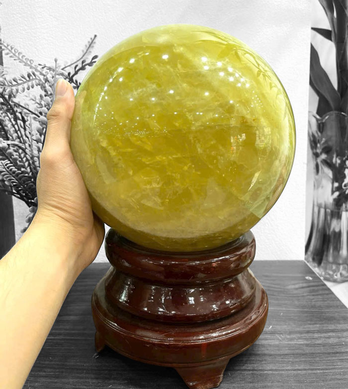 Quả Cầu Thạch Anh Vàng 11,27kg