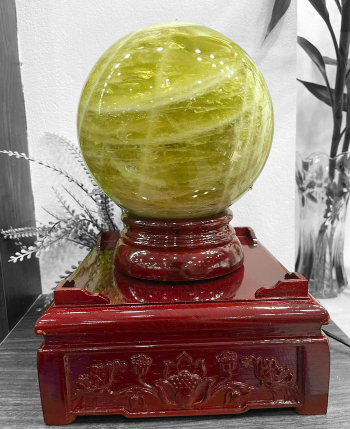 Quả Cầu Thạch Anh Vàng 12,04kg