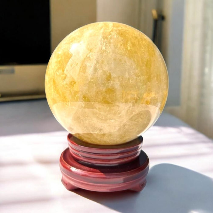 Quả Cầu Thạch Anh Vàng 4,72kg