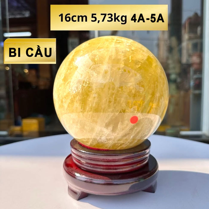 Quả Cầu Thạch Anh Vàng 5,73kg