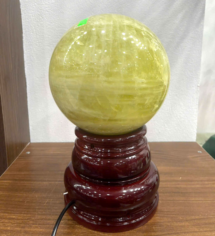 Quả Cầu Thạch Anh Vàng 6,45kg