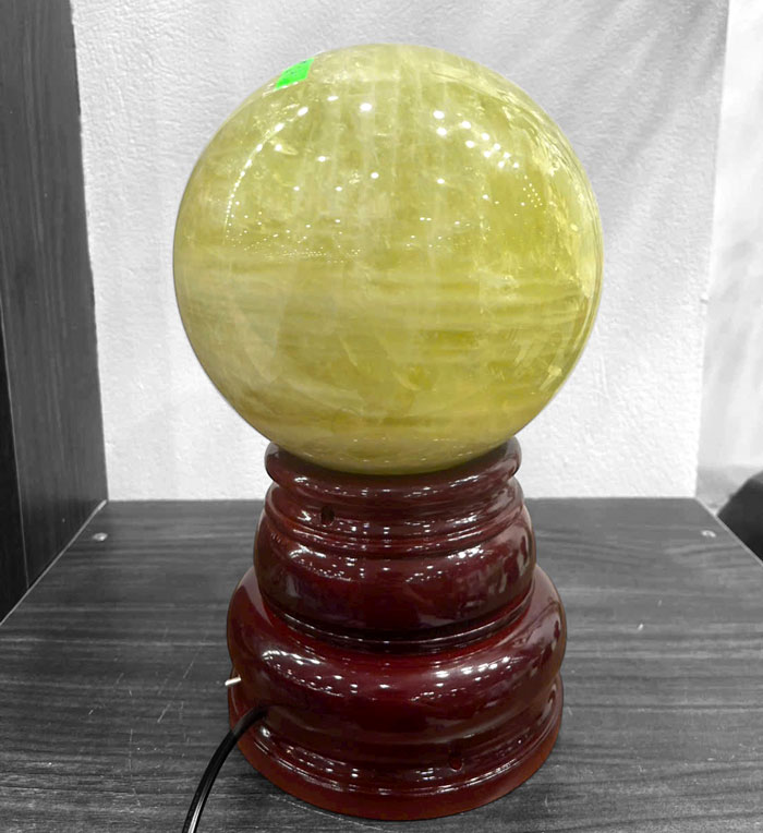 Quả Cầu Thạch Anh Vàng 6,45kg