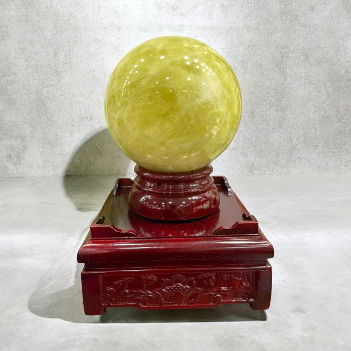 Quả Cầu Thạch Anh Vàng 6,66kg