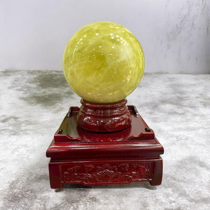 Quả Cầu Thạch Anh Vàng 6,66kg