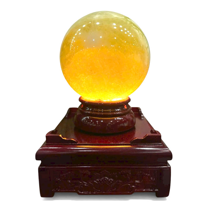 Quả Cầu Thạch Anh Vàng 6,66kg