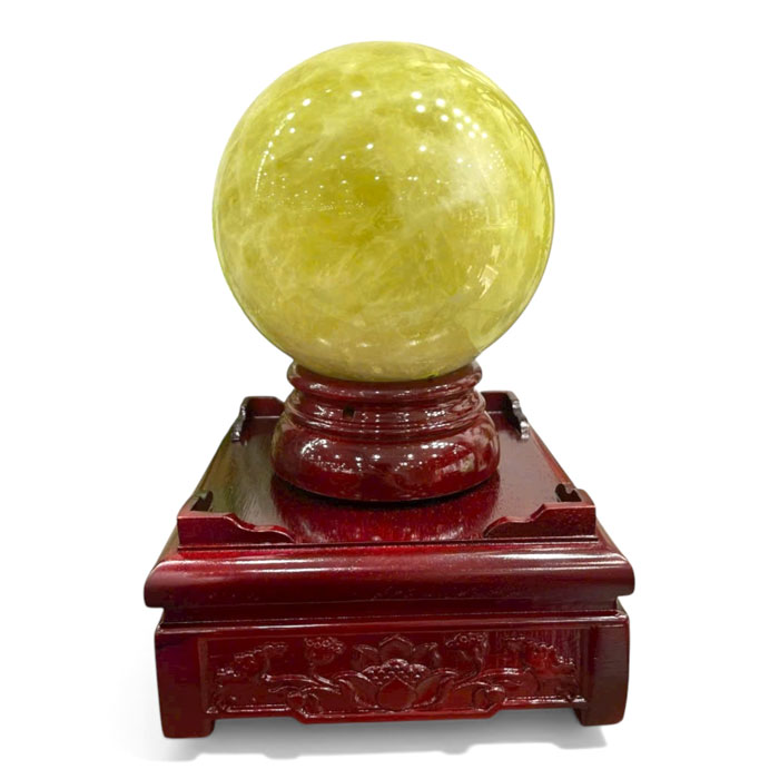 Quả Cầu Thạch Anh Vàng 6,66kg