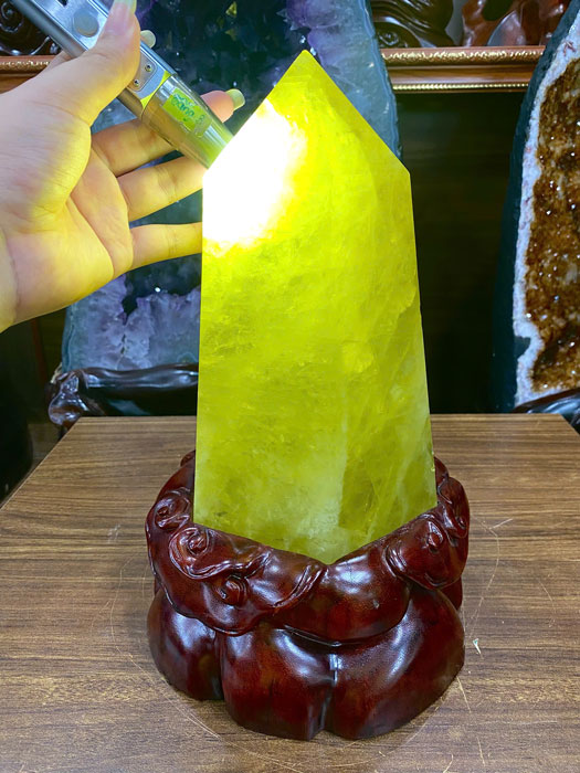 Trụ Đá Thạch Anh Vàng 5,38kg