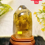 Trụ Đá Thạch Anh Vàng 2kg