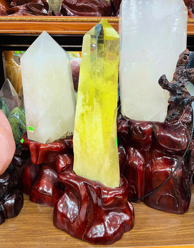 Trụ Đá Thạch Anh Vàng 7,14kg